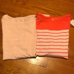 2 Merona size small 3/4 sleeve shirts